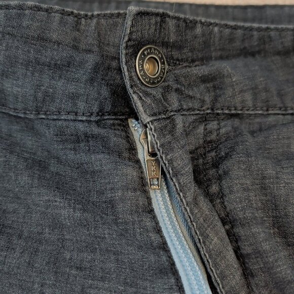 PrAna Pants Mens W36xL30 Gray Lightweight Hemp Slim Outdoors Walking Utility - Picture 8 of 15